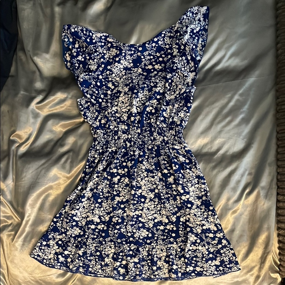 Floral Blue Dress